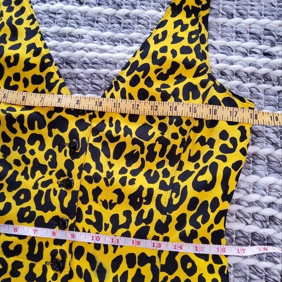 Dana Buchman Vintage 80s Silk Button Duster Dress Size 8 - Picture 9 of 13